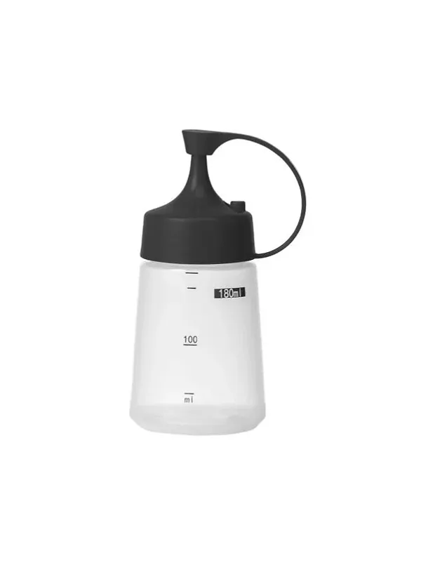 CHEF INOX SOFT SQUEEZE BOTTLE WITH BLACK CAP 180ml