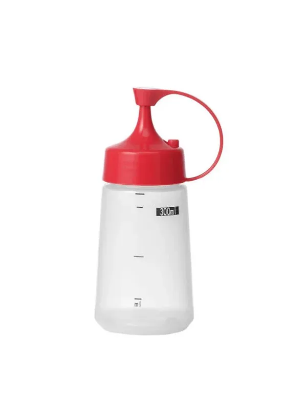 CHEF INOX SOFT SQUEEZE BOTTLE WITH RED CAP 300ml