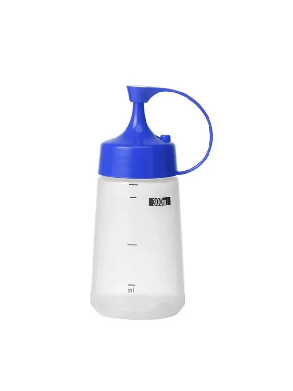 CHEF INOX SOFT SQUEEZE BOTTLE WITH BLUE CAP 300ml
