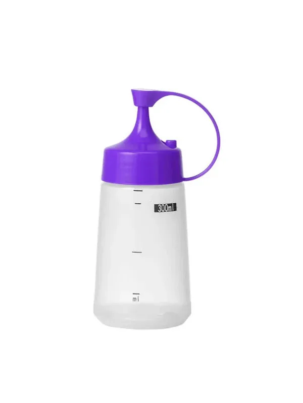 CHEF INOX SOFT SQUEEZE BOTTLE WITH PURPLE CAP 300ml