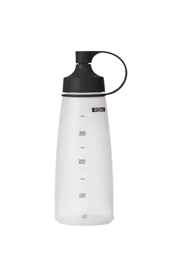 CHEF INOX SOFT SQUEEZE BOTTLE WITH BLACK CAP 400ml