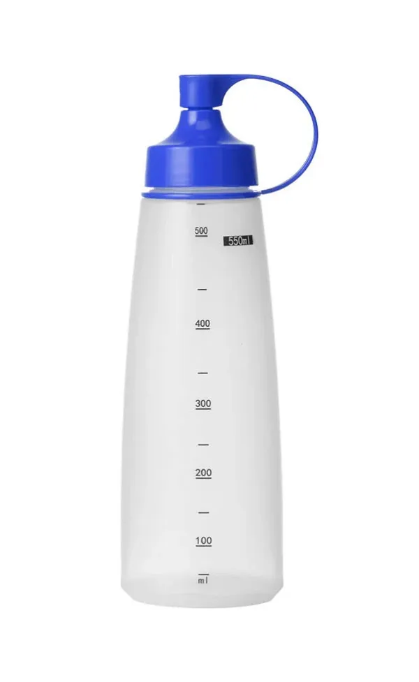 CHEF INOX SOFT SQUEEZE BOTTLE WITH BLUE CAP 550ml
