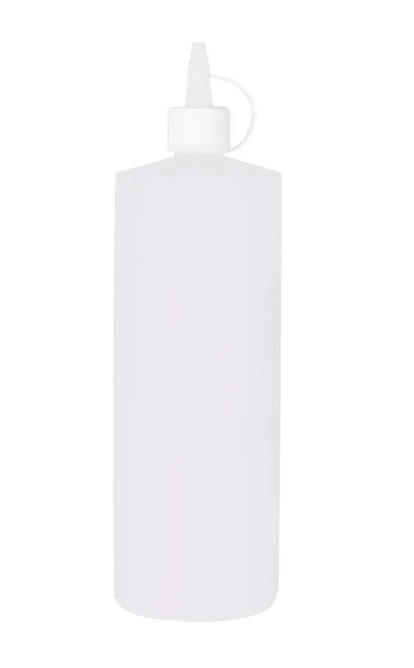 CHEF INOX SQUEEZE BOTTLE CLEAR 1 LTR
