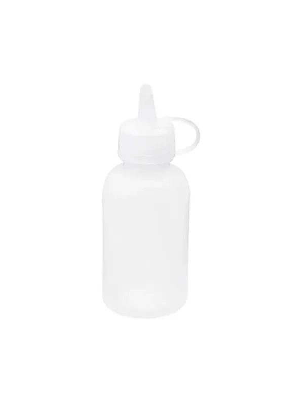 CHEF INOX MINI SAUCE BOTTLE WITH SEAL TIP CLEAR 50ml