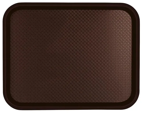 CHEF INOX PLASTIC FOOD TRAY BROWN 350mmW x 450mmL