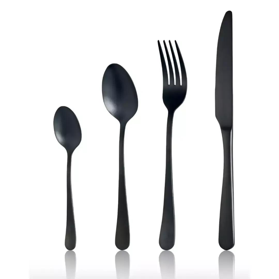 AMEFA AUSTIN MATT BLACK S/ST TABLE FORK 1 dozen