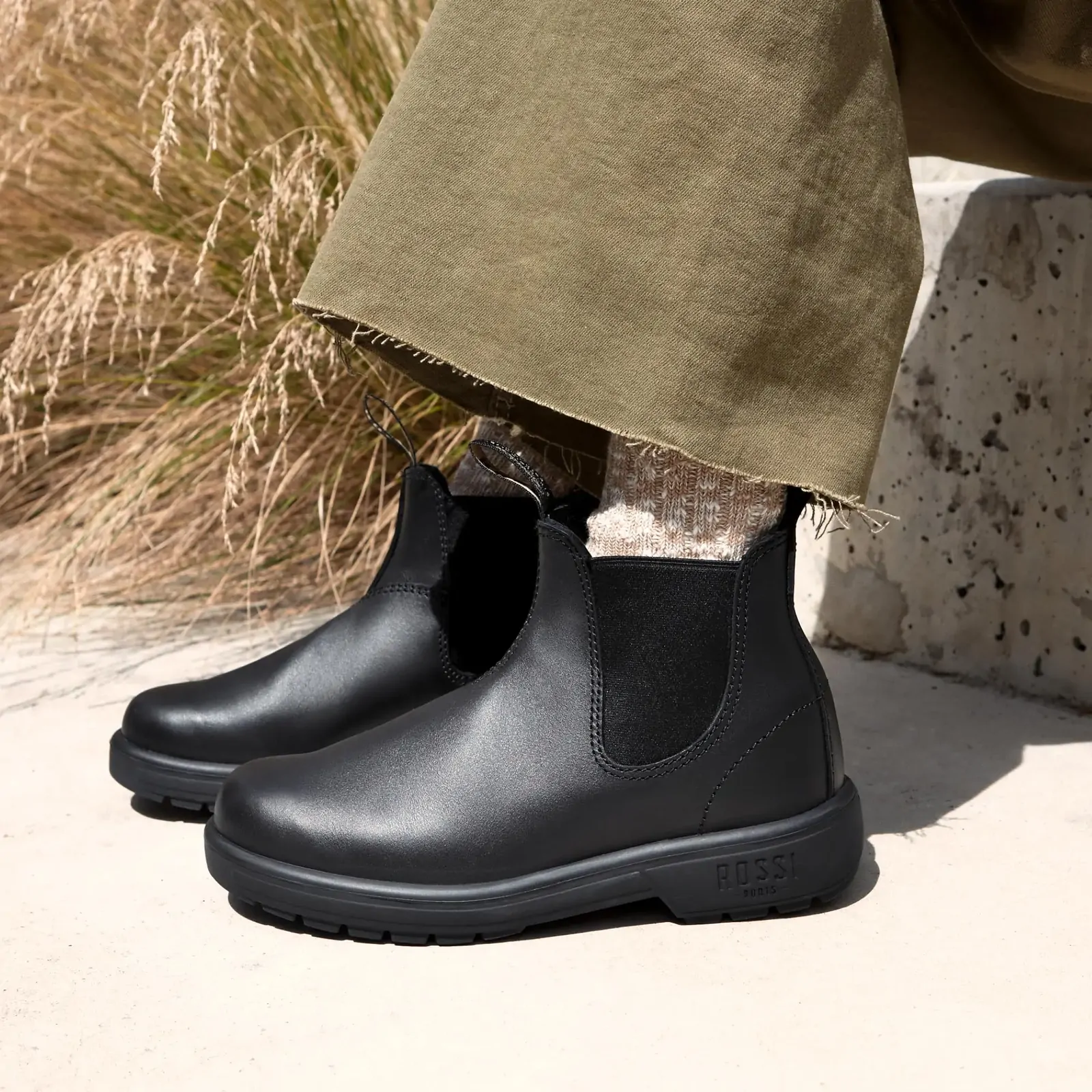 ROSSI ENDURA ELASTIC SIDE WORK BOOT SIZE 13