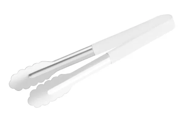 CHEF INOX UTILITY TONG PVC HANDLE WHITE 300mmL