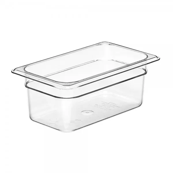 CAMBRO 1/4 x 100mm FOOD PAN 2.5 LTR CLEAR