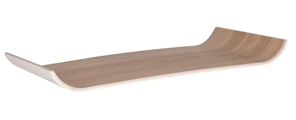 ZICCO MELAMINE ECHO WHITE / BIRCH TRAY