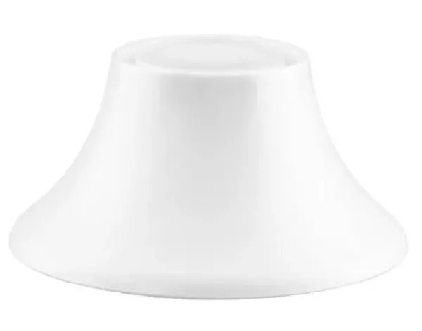 ZICCO MELAMINE ECHO PEDESTAL STAND BOWL WHITE