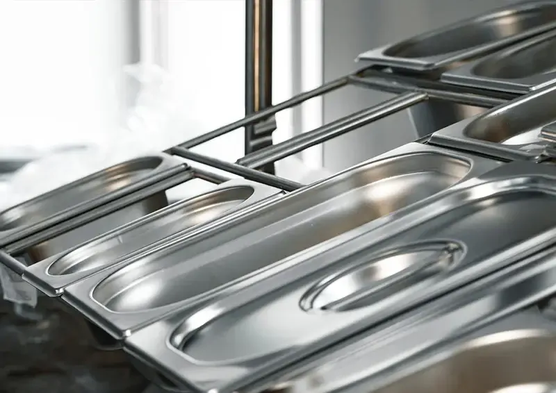 CHEF INOX ANTI JAM STEAM PAN COVER 1/2 SIZE