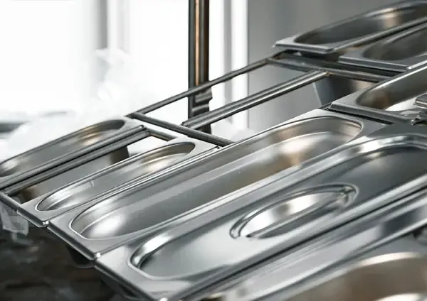 CHEF INOX ANTI JAM STEAM PAN COVER 1/3 SIZE