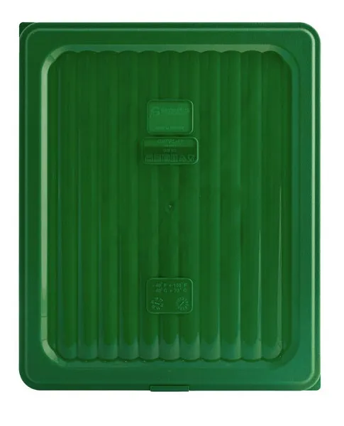 GASTROPLAST FOOD PAN COVER POLYPROPYLENE  SIZE 1/2 GREEN 