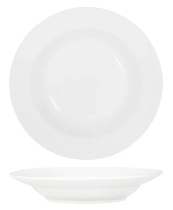 CORE WHITE PASTA/SOUP BOWL WIDE RIM 225mmØ x 45mm
