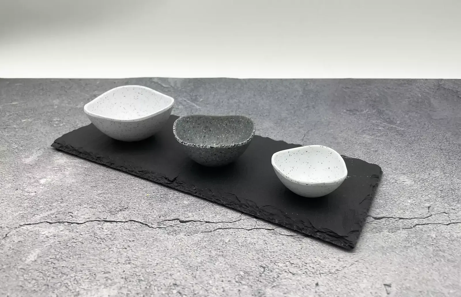 RYNER MELAMINE PEBBLE RAMEKIN 75mm / 60ml STONE GREY