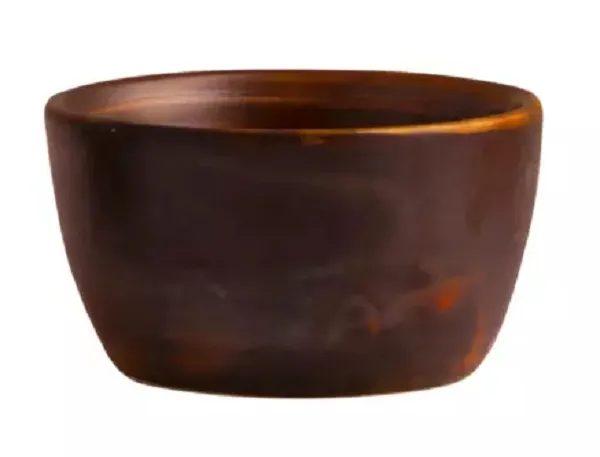 MODA PORCELAIN RAMEKIN / SAUCE DISH RUST 78mmØ x 43mmH