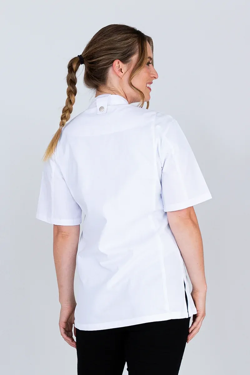Aussie Chef Alex Zipper Chef Jacket White XS