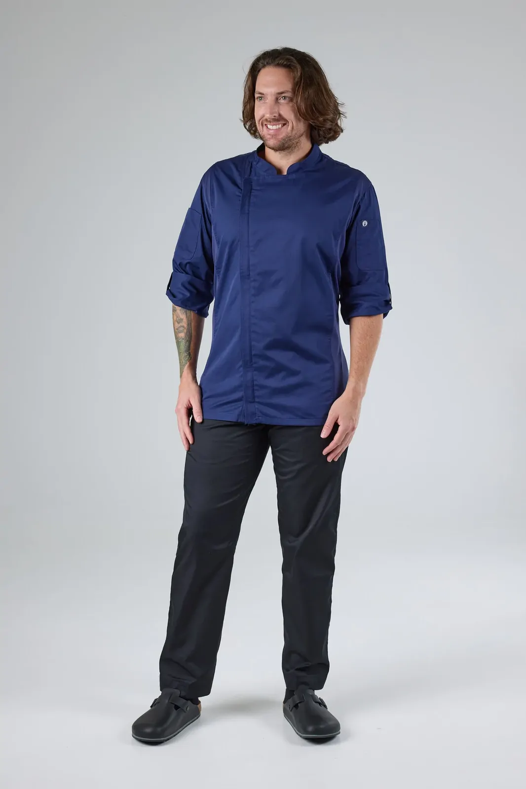Chef Works Mens Hartford Navy Zipper Jacket XS