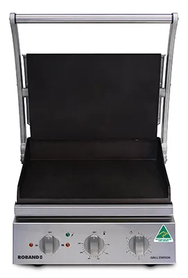 ROBAND CONTACT GRILL, TEFLON SMOOTH PLATES, 6 SLICE