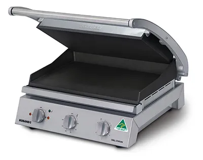 ROBAND CONTACT GRILL, TEFLON SMOOTH PLATES, 8 SLICE