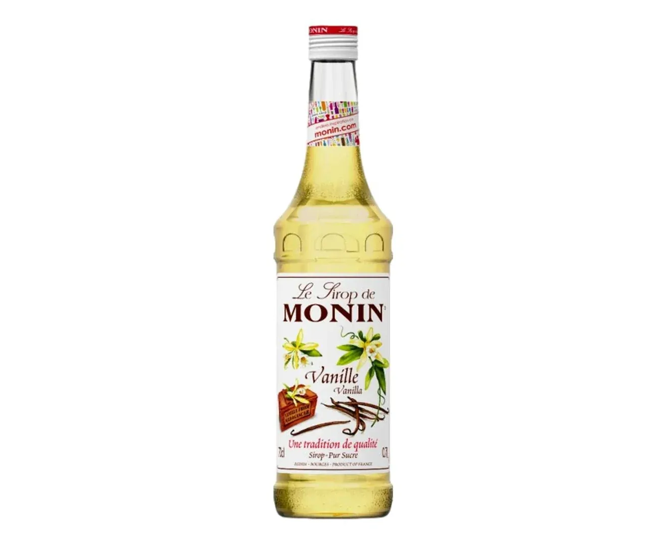 MONIN NON-ALCOHOLIC SYRUP, 1LTR P.E.T, VANILLA