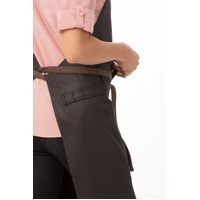 CHEF WORKS BOULDER BIB APRON BLACK / BROWN