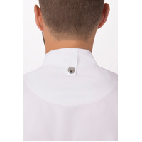 CHEF WORKS MENS SPRINGFIELD WHITE ZIPPER JACKET