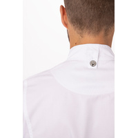 CHEF WORKS MENS SPRINGFIELD WHITE ZIPPER JACKET