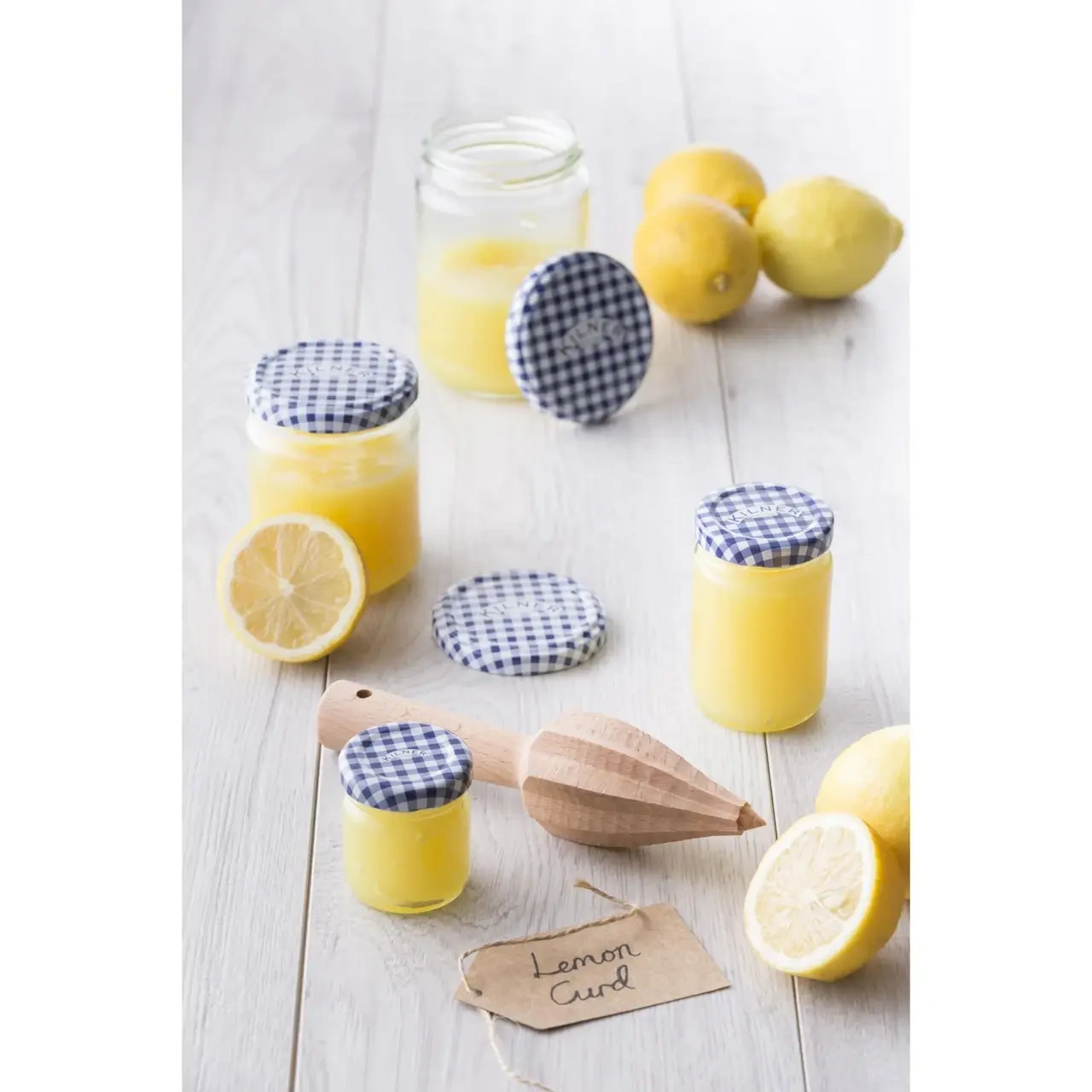 KILNER ROUND TWIST TOP JAR 93ml BLUE LID