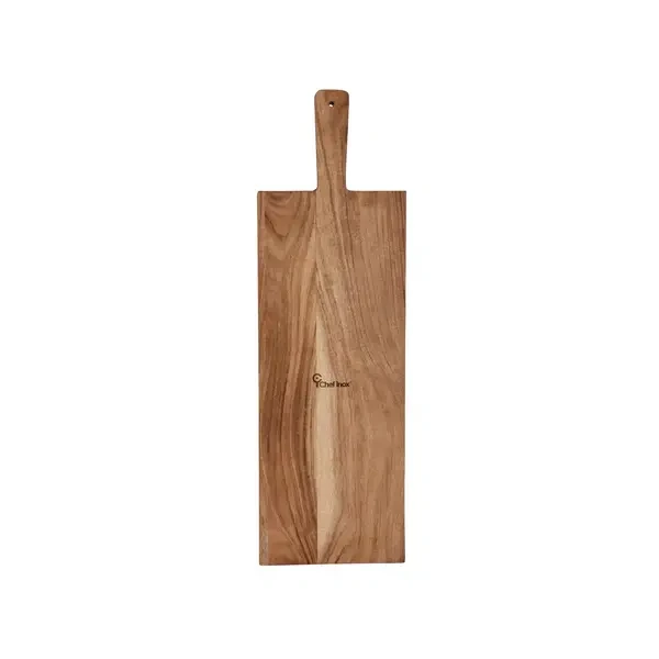 CHEF INOX SERVE PADDLE BOARD W/BLK ACACIA