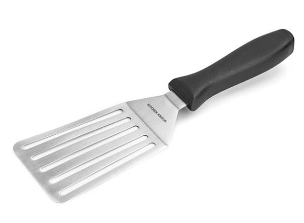 KK S/ST TURNER SLOTTED WITH BLACK HANDLE 