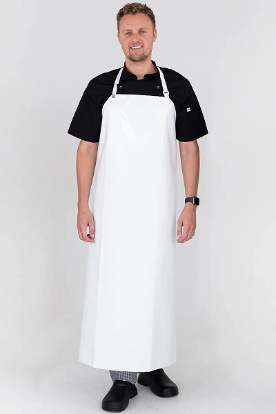 PRO CHEF PVC WHITE BIB APRON 89cm x 120cm