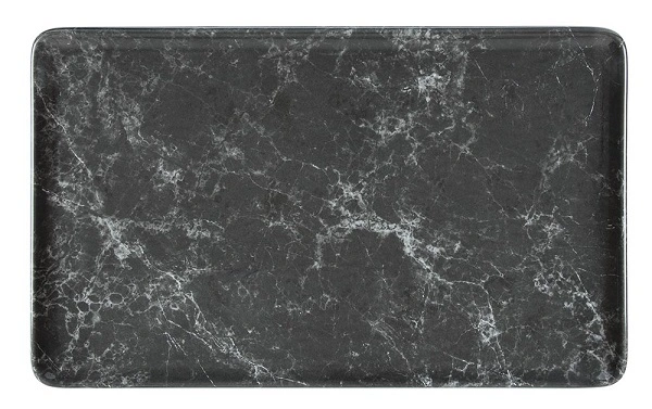 BONNA STAGE MELAMINE PLATTER 1/1 GN MARBLE BLACK