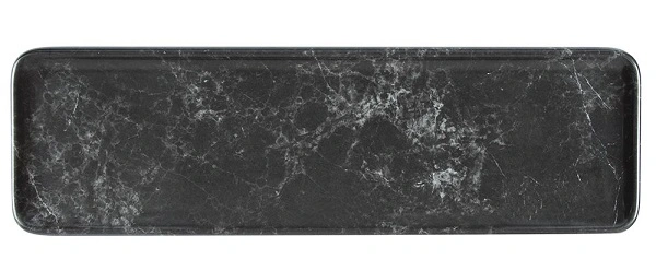 BONNA STAGE MELAMINE PLATTER 2/4 GN MARBLE BLACK
