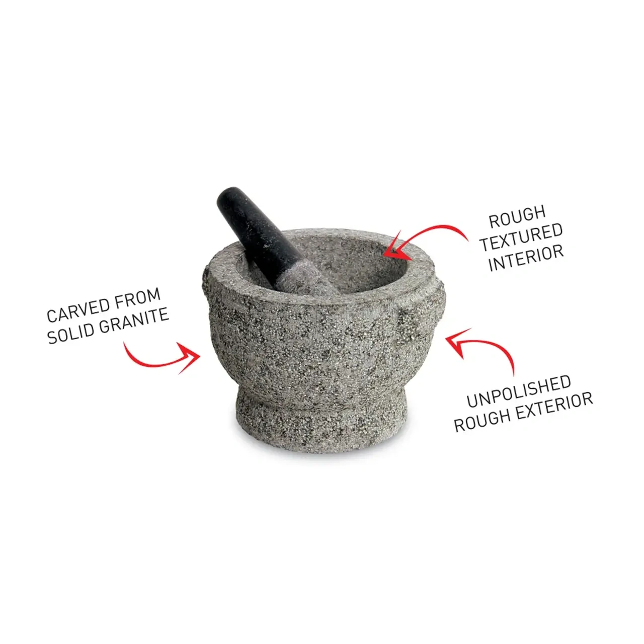 AVANTI ROUGH MORTAR & PESTLE GREEN 20cm