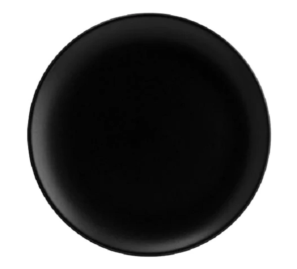 BONNA NOTTE ROUND FLAT PLATE BLK 190mm x 21mm