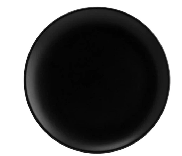 BONNA NOTTE ROUND COUPE PLATE BLK 210mm x 20mm