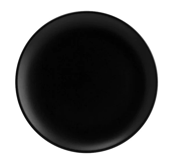 BONNA NOTTE ROUND COUPE PLATE BLK 230mm x 23mm