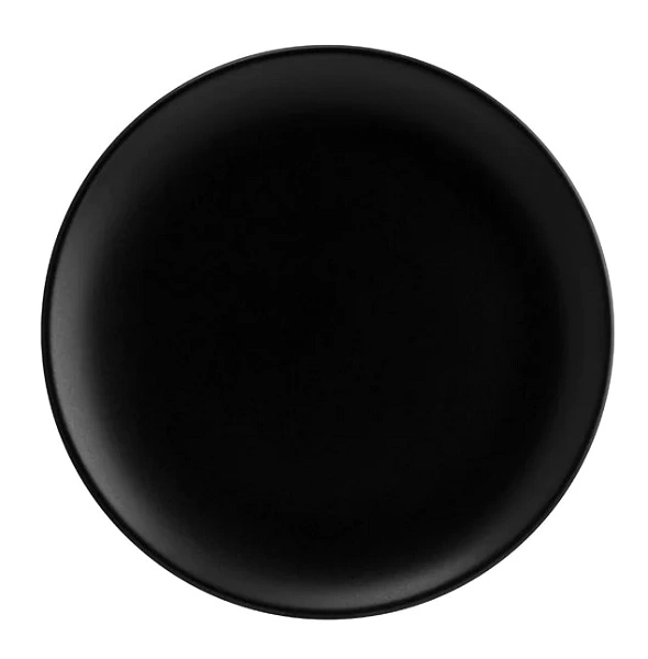 BONNA NOTTE ROUND COUPE PLATE BLK 270mm x 30mm