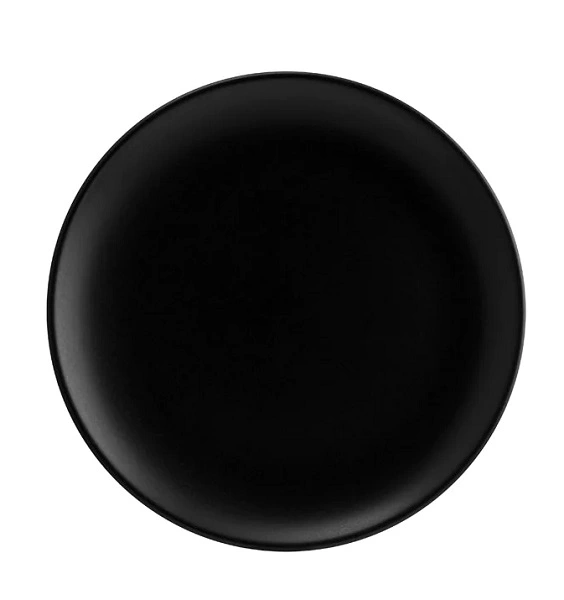 BONNA NOTTE ROUND COUPE PLATE BLK 300mm x 31mm