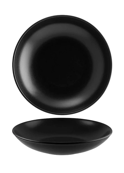 BONNA NOTTE ROUND FLARED BOWL BLK 230mm x 45mm, 1000ml