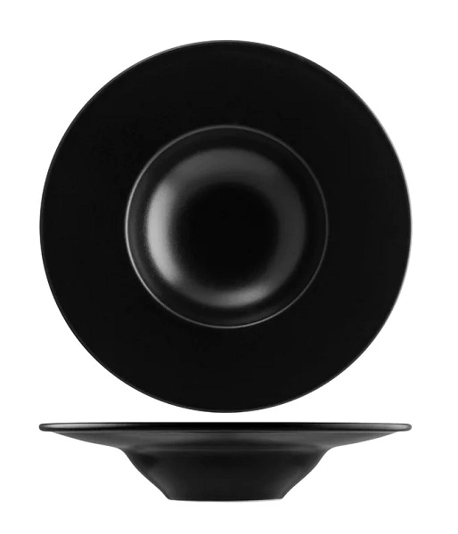 BONNA NOTTE ROUND PASTA PLATE BLK 280mm x 50mm,400ml