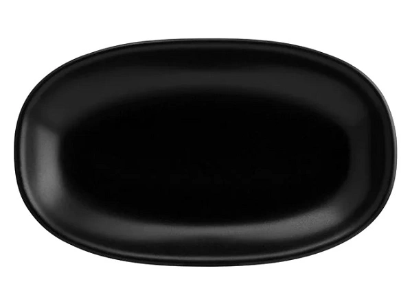 BONNA NOTTE OVAL COUPE DISH BLK 290mm x 170mm x 32mm