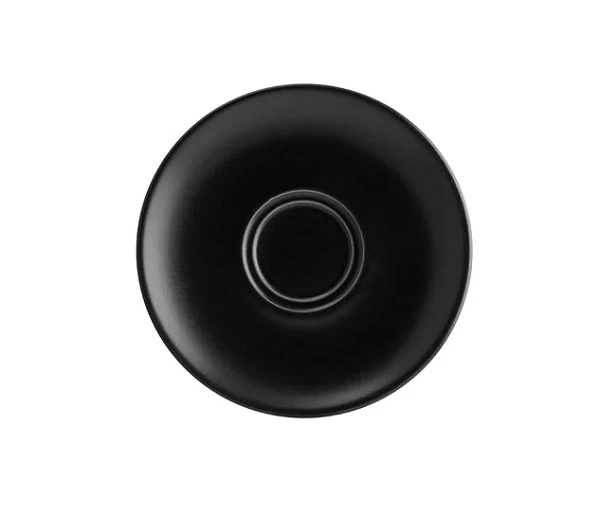 BONNA NOTTE COFFEE CUP SAUCER NO RIM BLK 160mm