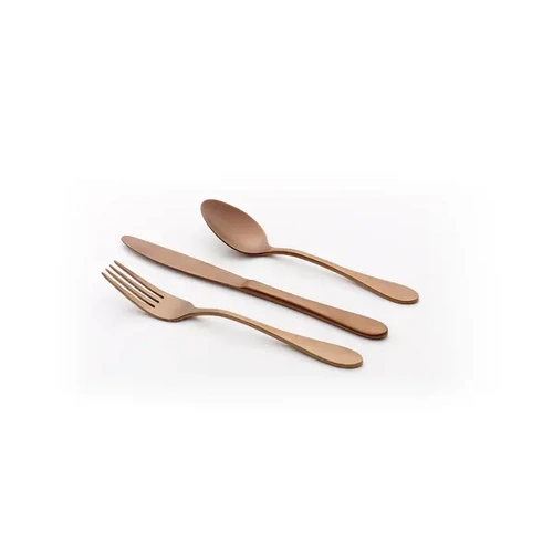 TABLEKRAFT SOHO ROSE GOLD 18/10 DESSERT FORK 1 dozen