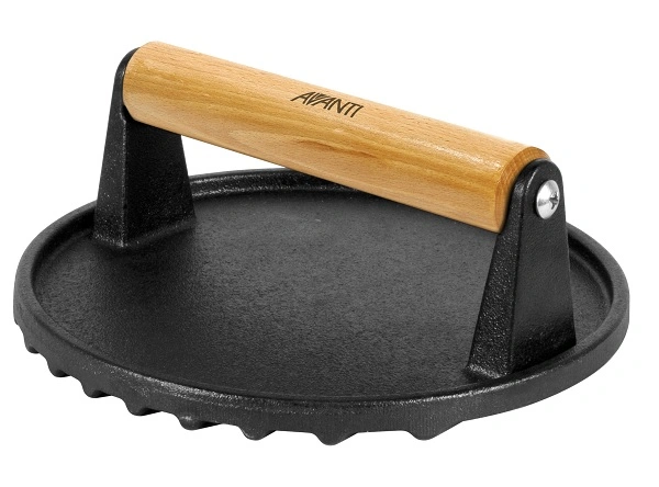 AVANTI CAST IRON BURGER SMASHER 17cm DIAMETER