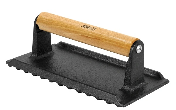 AVANTI CAST IRON MEAT & BACON PRESS 21 x 11cm