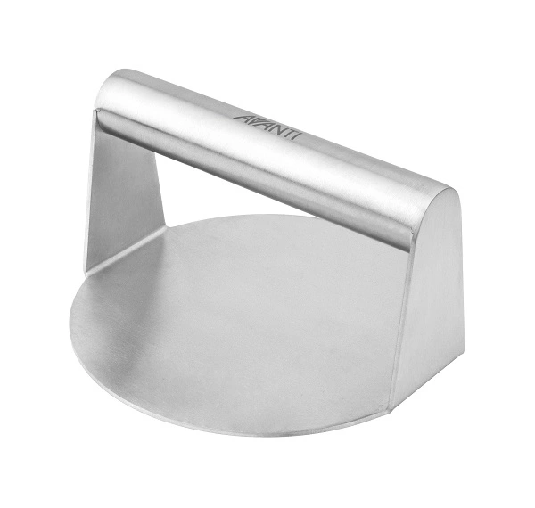 AVANTI S/ST ROUND BURGER SMASHER 140mm x 75mm