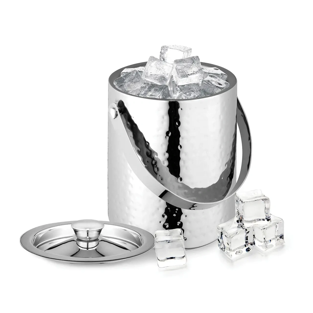 AVANTI PROVIDENCE DOUBLE WALL ICE BUCKET HAMMERED